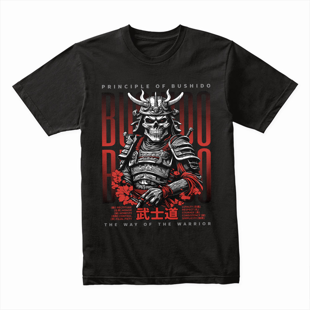 Bushido Skull: The Way of the Warrior Tee