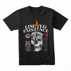 Limited Existence" Melding Skull & Candle Graphic Tee