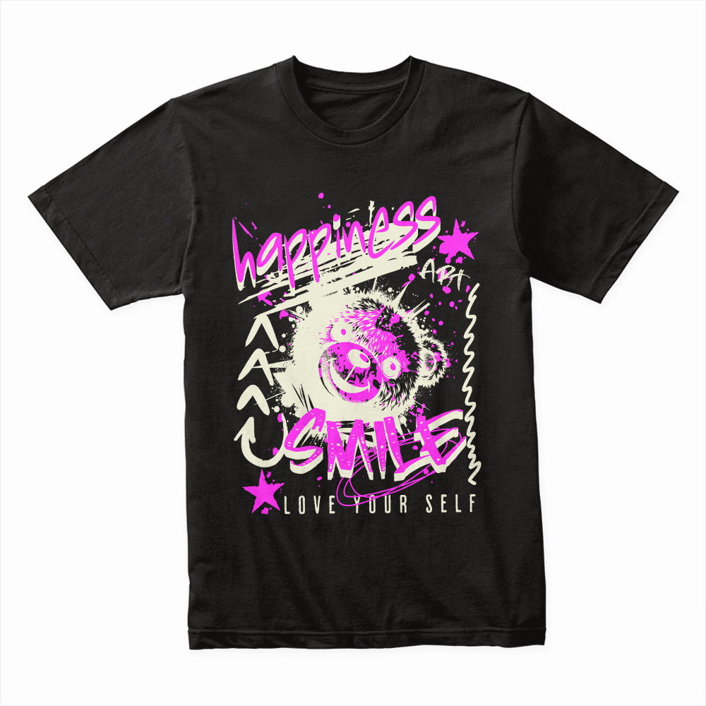 Happiness Graffiti: Love Yourself Street Art Tee