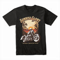 Sunrise Glory: Sunday Ride Chopper Tee
