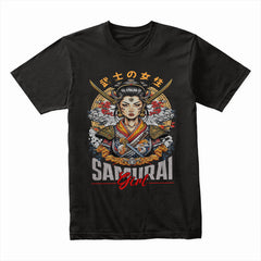 Bushido Beauty: Samurai Girl Warrior Tee
