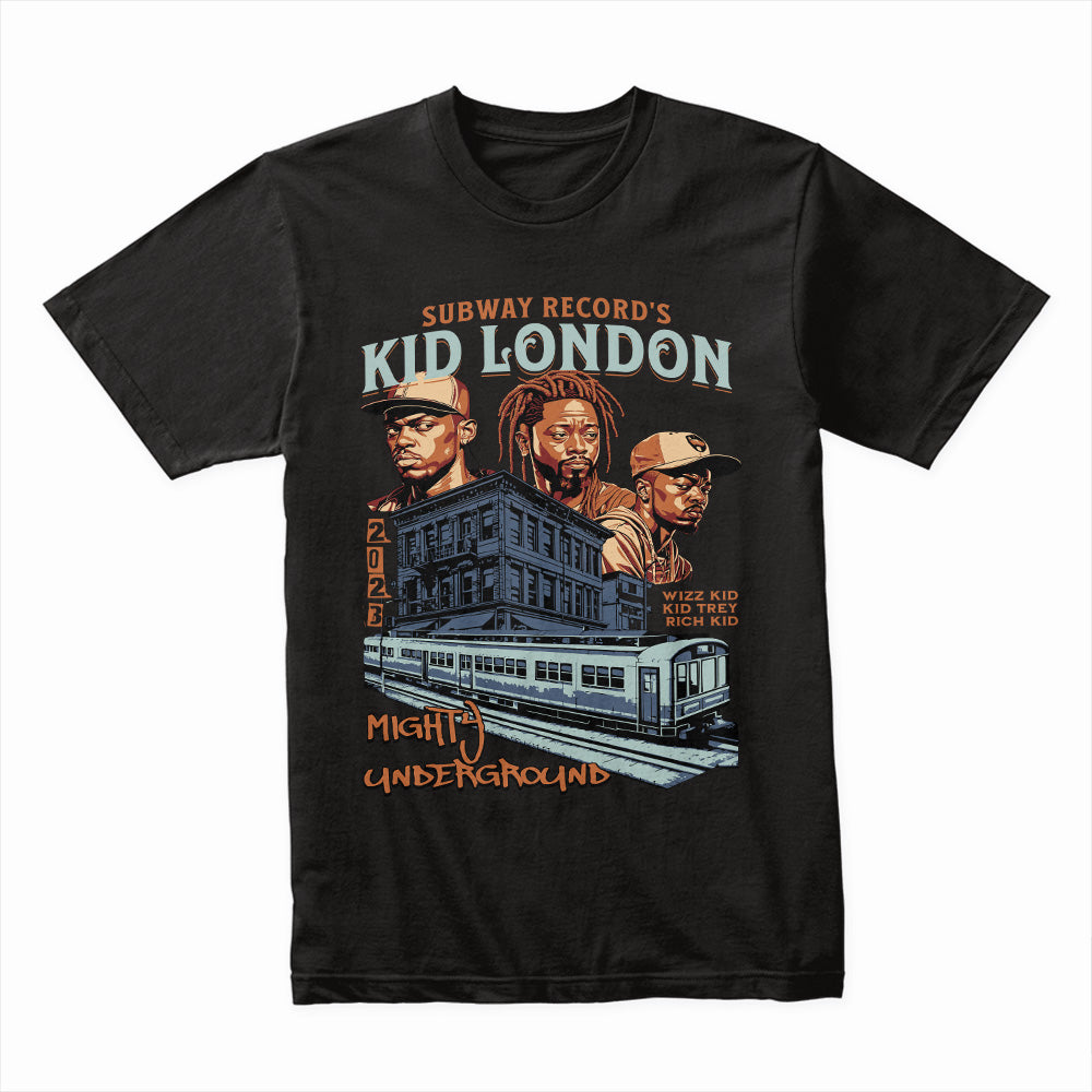 Subway Records Kid London" Underground Beats 2023 Tee