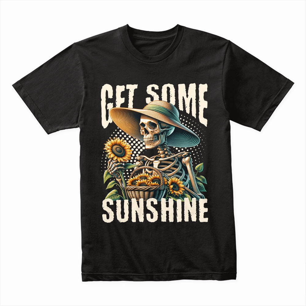 Sunlit Bones: Get Some Sunshine Skeleton Tee