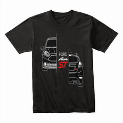 Ford Fiesta ST Blueprint T-Shirt – Hot Hatch Line Art Edition