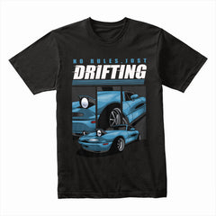 No Rules, Just Drifting Miata T-Shirt – Slide Culture Edition