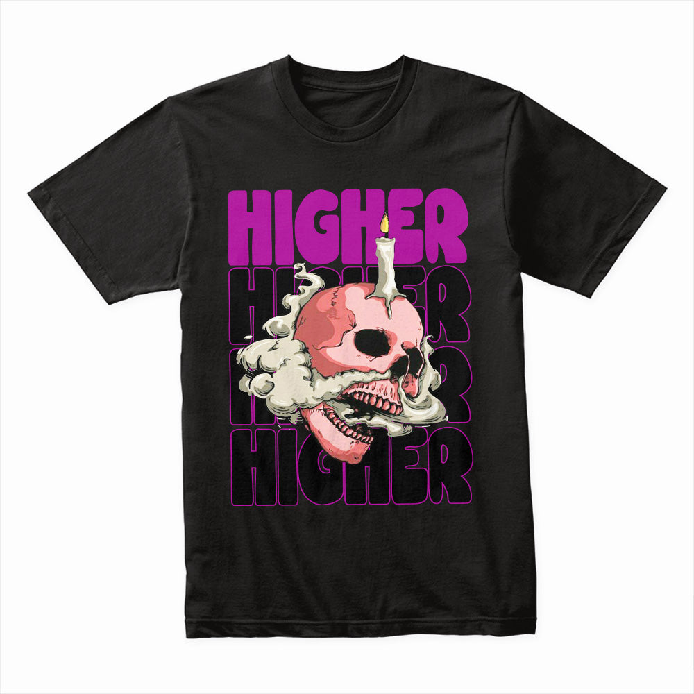 Ascend in Chaos: Higher Skull Smoke Tee
