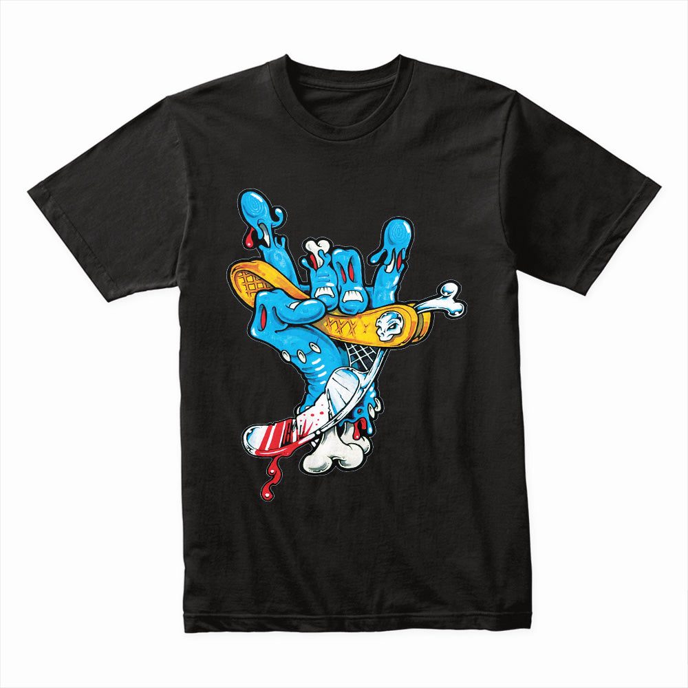 Meltdown Kickflip: Liquid Skate Chaos Tee