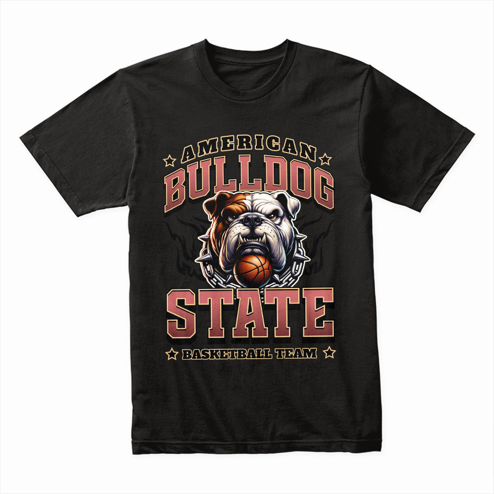 Iron Grit: American Bulldog State Basketball Tee