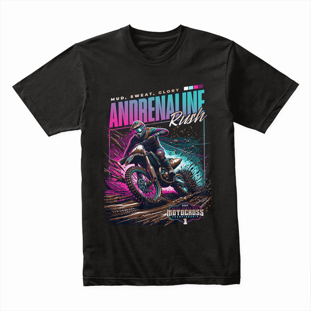 Adrenaline Rush – High-Speed Motocross Championship T-Shirt