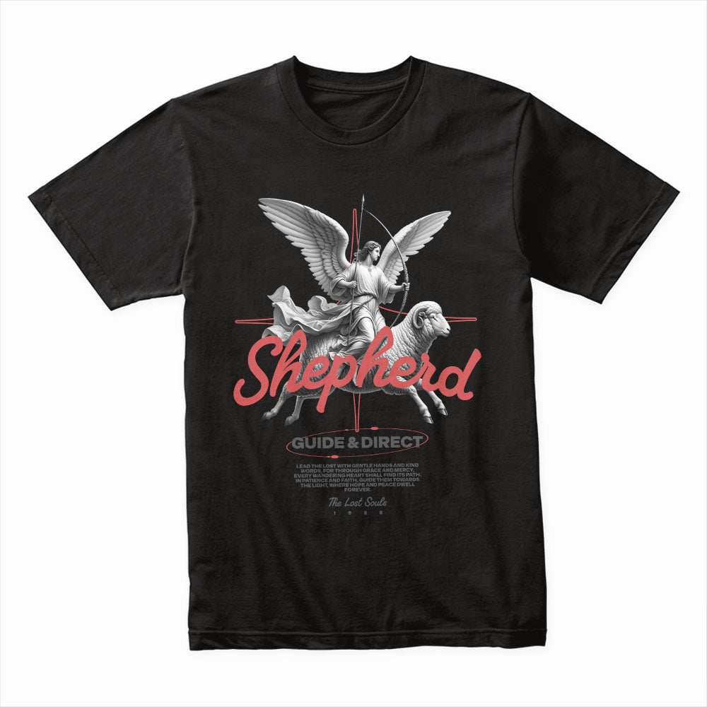 Divine Guide: Shepherd’s Embrace Tee