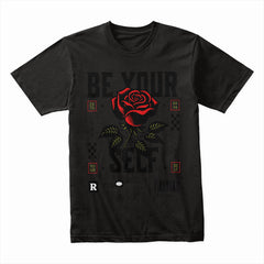 Crimson Identity: Be Your Self Rose Tee