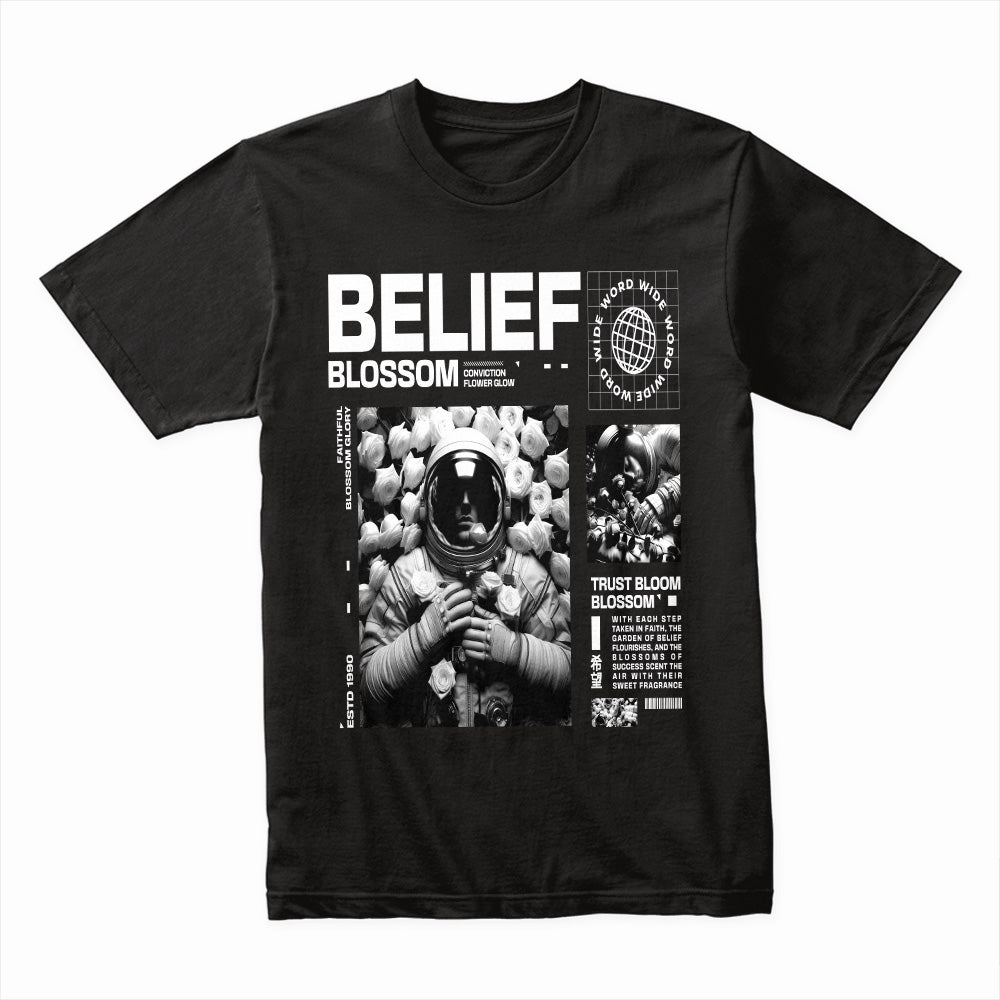 Belief Blossom – Cosmic Conviction Tee