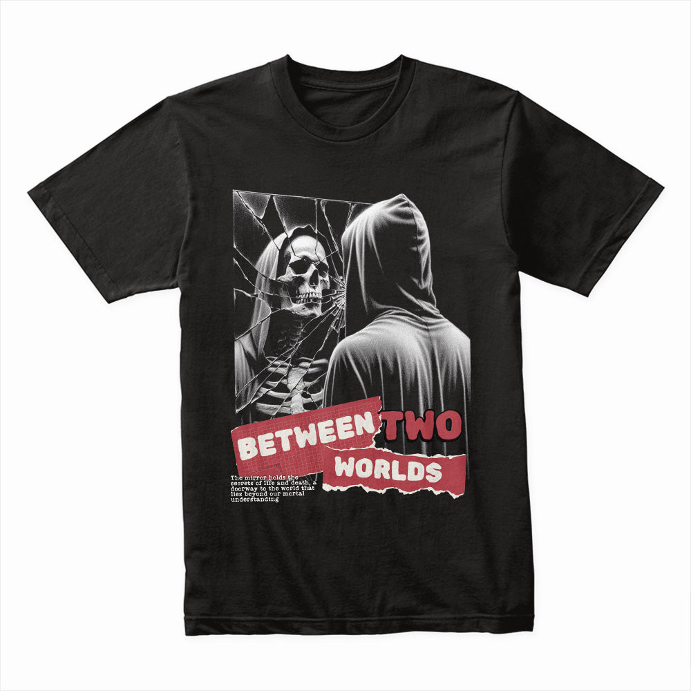 Reflections of the Void: Between Two Worlds Tee