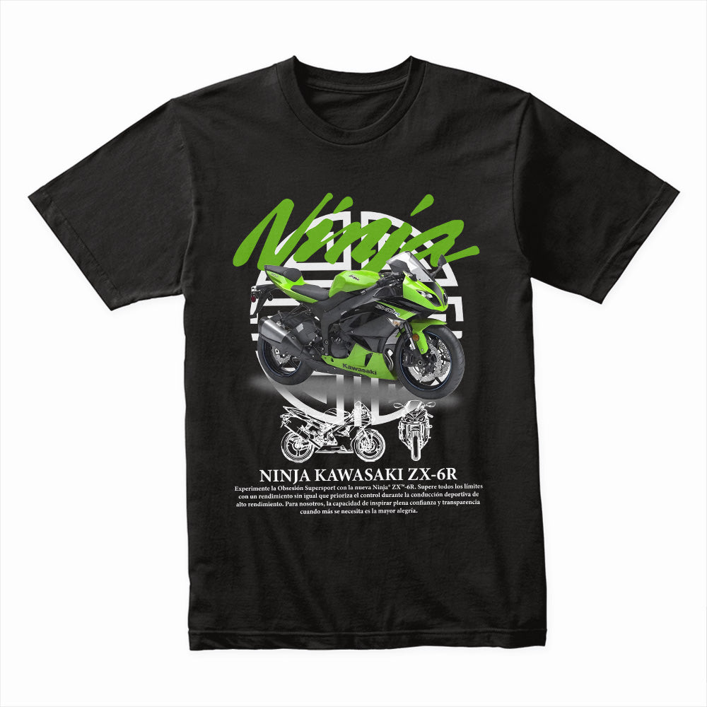 Kawasaki Ninja ZX-6R Sportbike T-Shirt – Ride the Green Beast