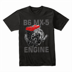 B6 MX-5 Engine T-Shirt – Miata Heartbeat Edition