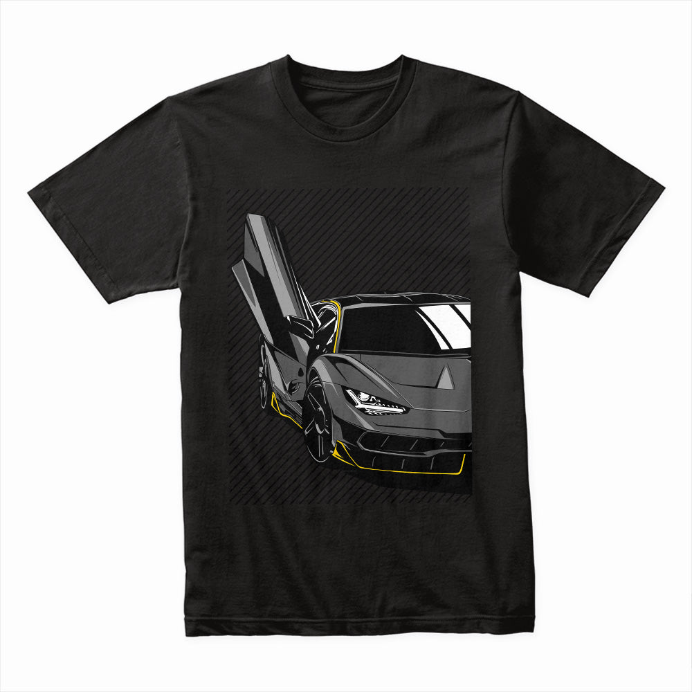 Carbon Bull Supercar T-Shirt – Stealth Hypercar Edition