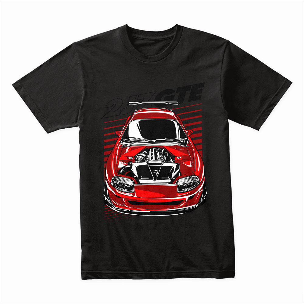 2JZ GTE Supra Power T-Shirt – Redline Boost Edition