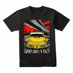 Urban Speed 911 T-Shirt – Yellow Turbocharged Highway Edition