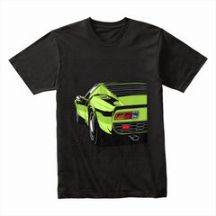 De Tomaso Pantera Retro Supercar T-Shirt – Lime Green Classic Edition