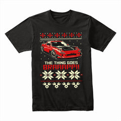 BRAAAP RX7 Christmas JDM T-Shirt – Turbocharged Holiday Vibes