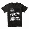 Subaru WRX Stance Art T-Shirt – JDM Black & White Street Edition