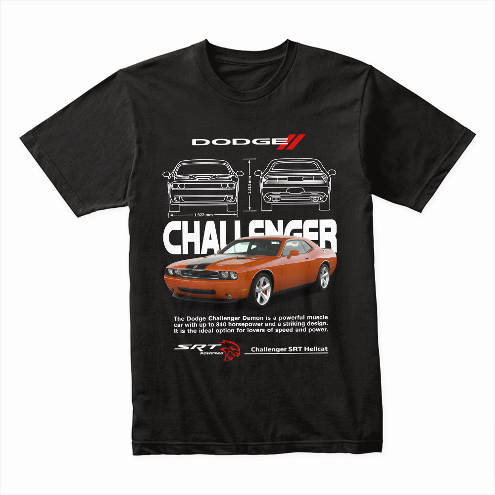 Dodge Challenger Classic Muscle Car T-Shirt – Unleash the Power