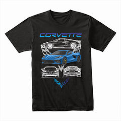 Corvette Legacy - Blueprint Edition Supercar Tee