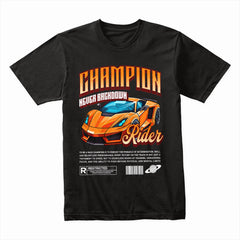Champion Supercar Rider – Never Back Down Racing T-Shirt