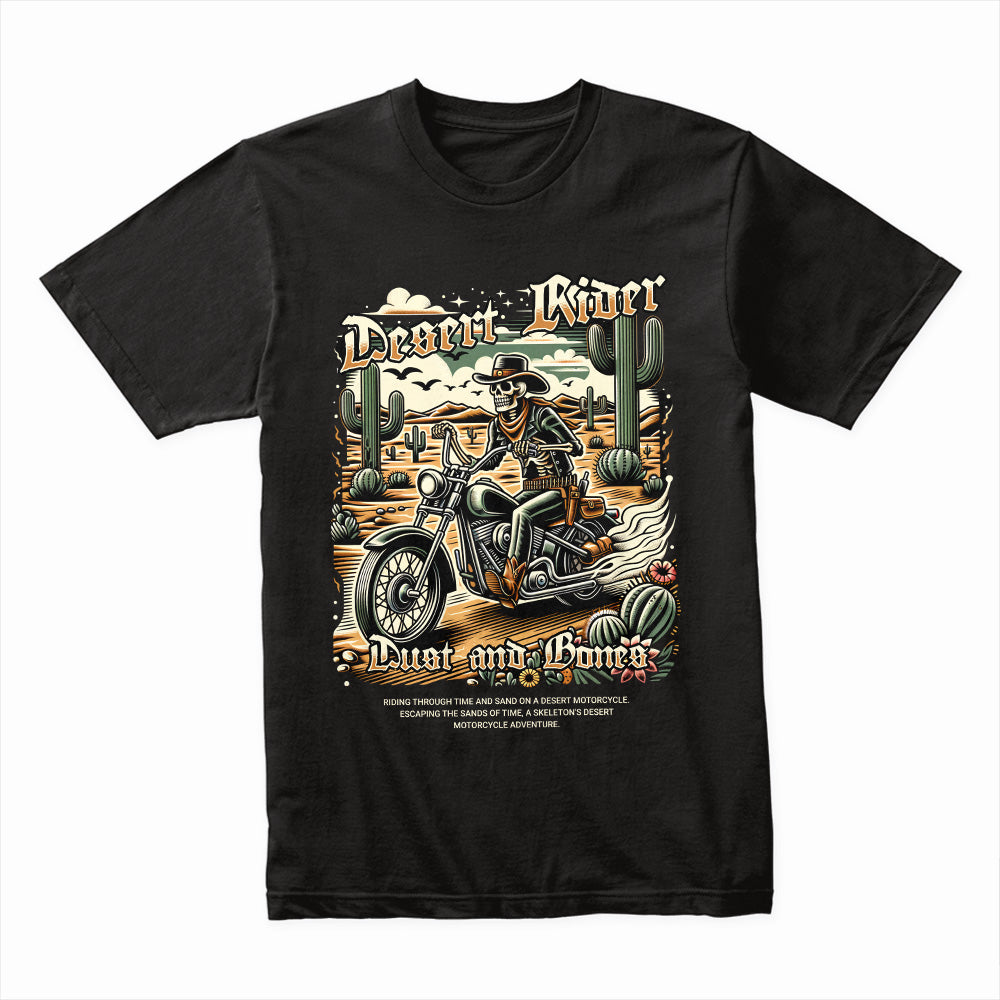 Desert Rider – Dust and Bones Biker Adventure T-Shirt