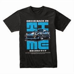 Drive Back in Time - Retro JDM Time Machine Tee