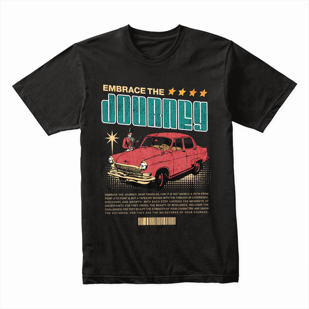 Embrace The Journey - Vintage Adventure Car Tee