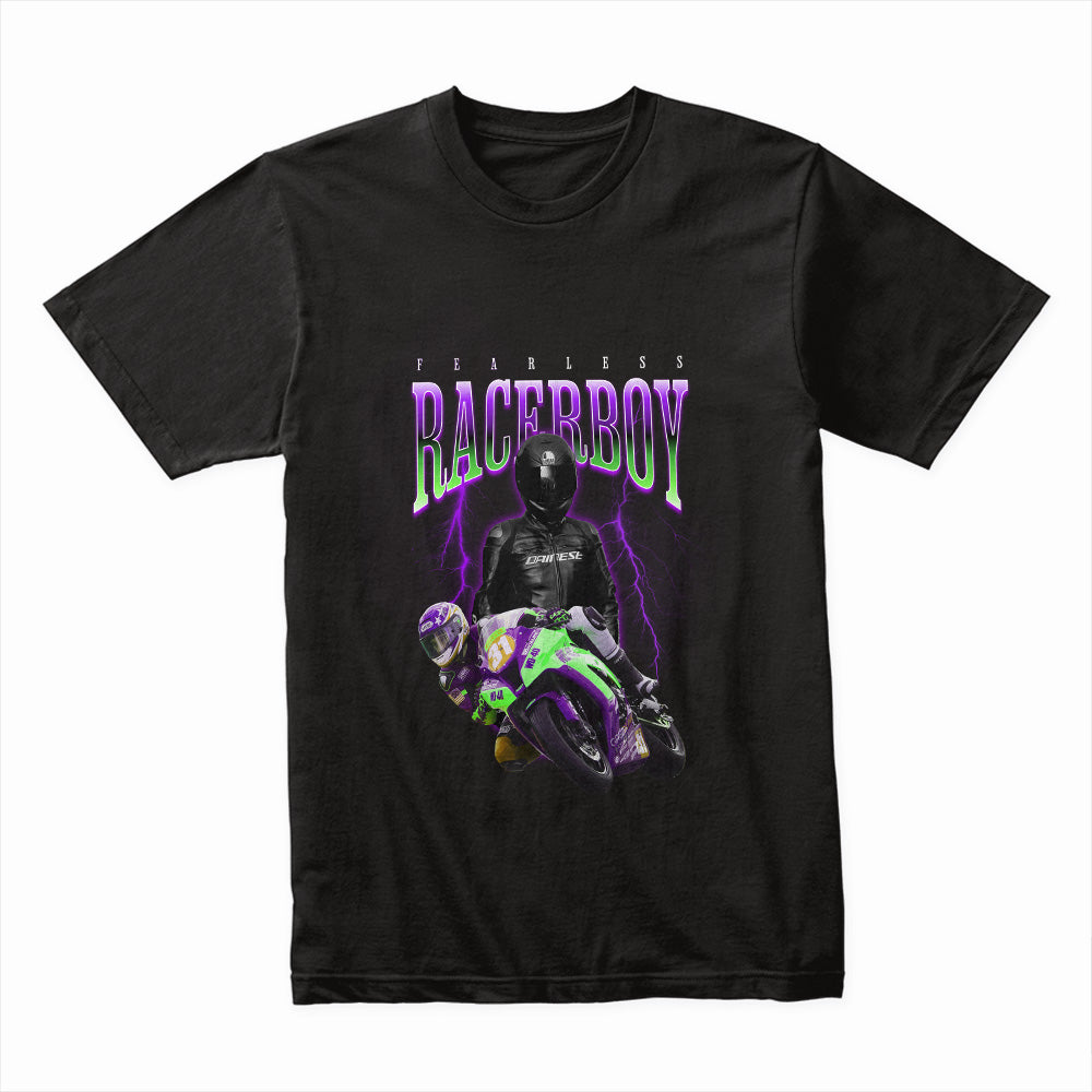 Fearless RacerBoy – High-Speed Superbike Racing T-Shirt