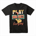 Play Games Everyday – Retro Arcade Joystick Gaming T-Shirt