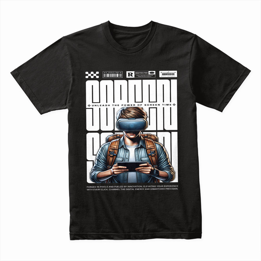 Futuristic VR Gamer – Unleash the Power of Screen Time T-Shirt