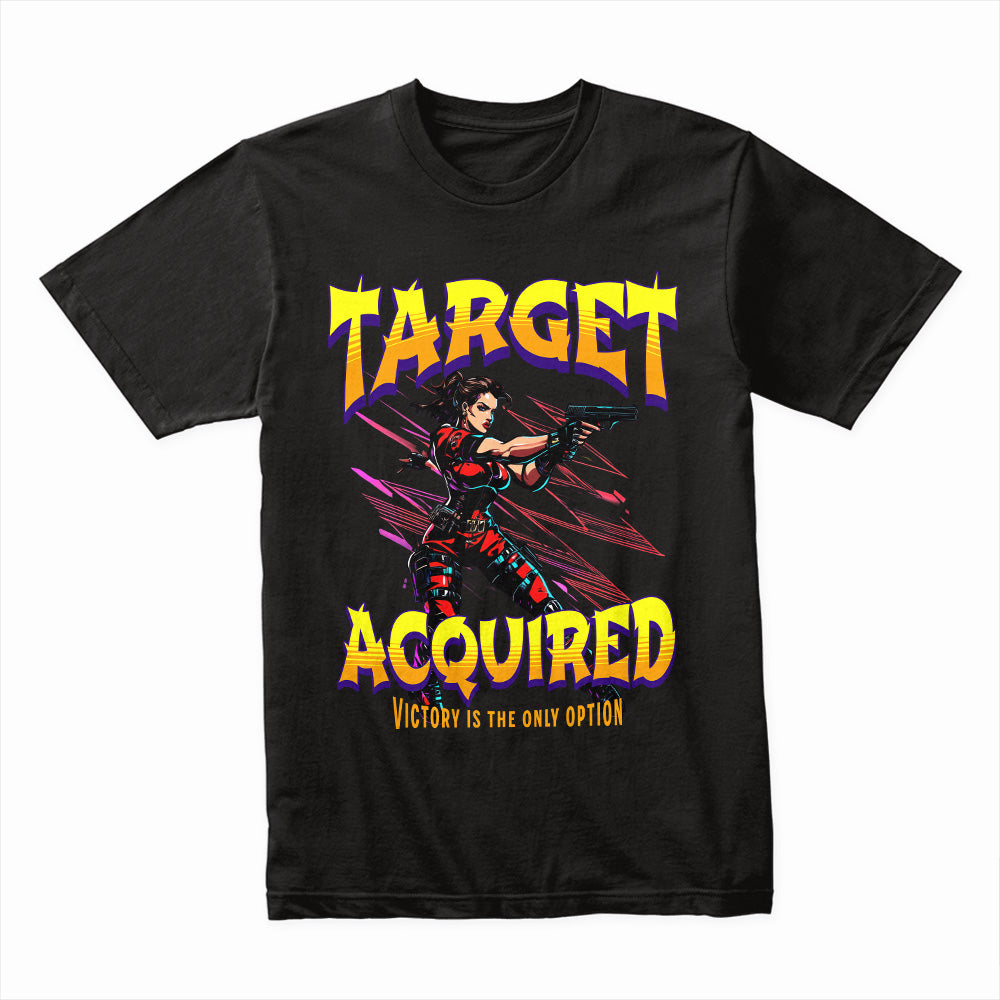 "Target Acquired – Victory is the Only Option" Tactical Gamer T-Shirt