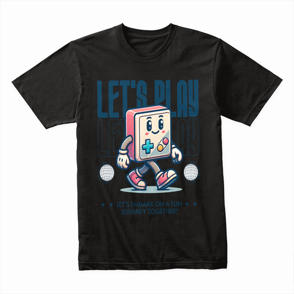 Let’s Play Retro Gamer T-Shirt – Fun Pixel Adventure