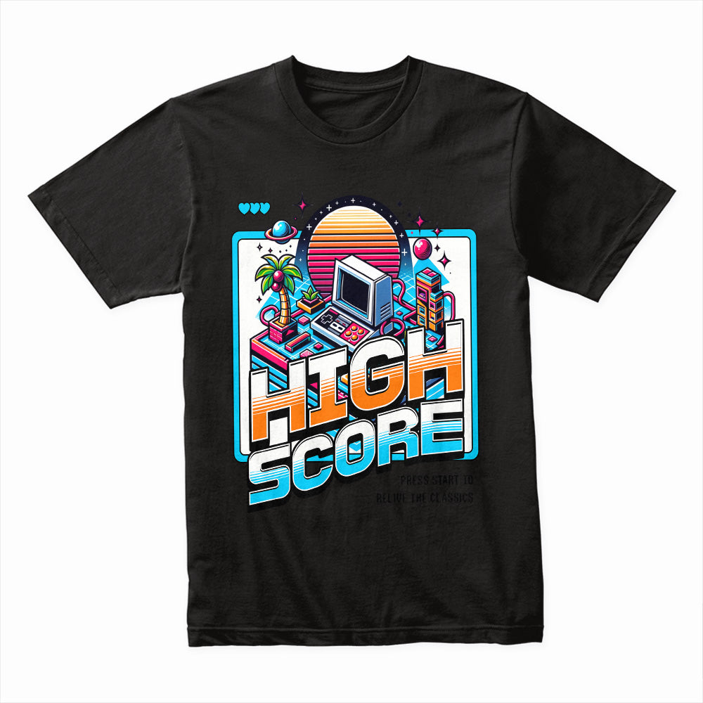 High Score Retro Gaming T-Shirt – Relive the Classics