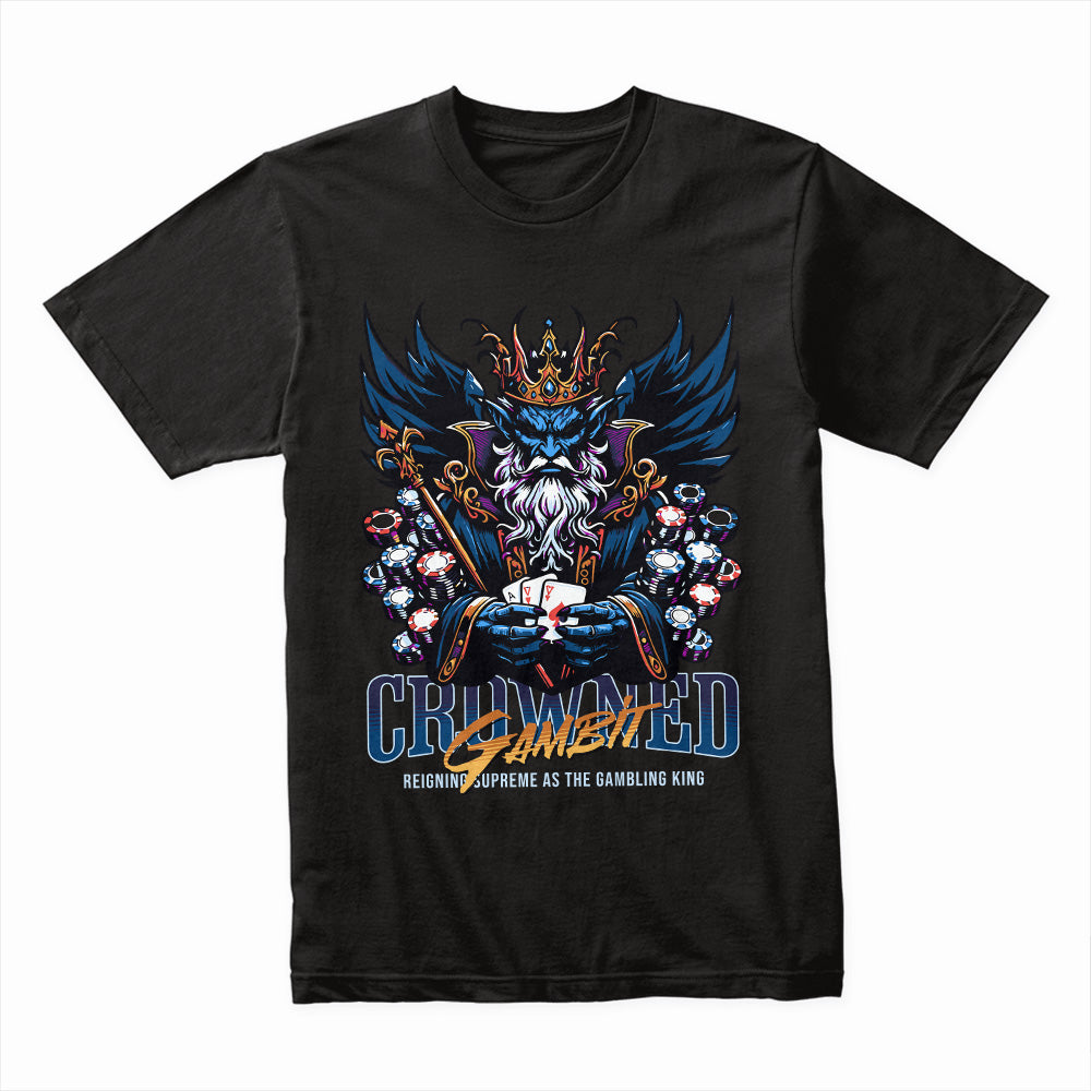 Crowned Gambit T-Shirt – Reigning Supreme as the Gambling King