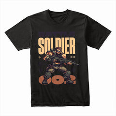 Retro Battle Soldier T-Shirt – Pixel Warfare Edition