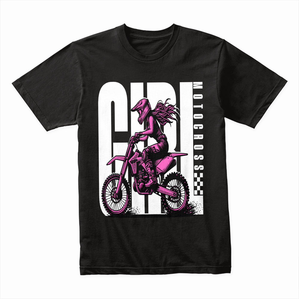 Girl Motocross – Fearless Dirt Bike Rider T-Shirt