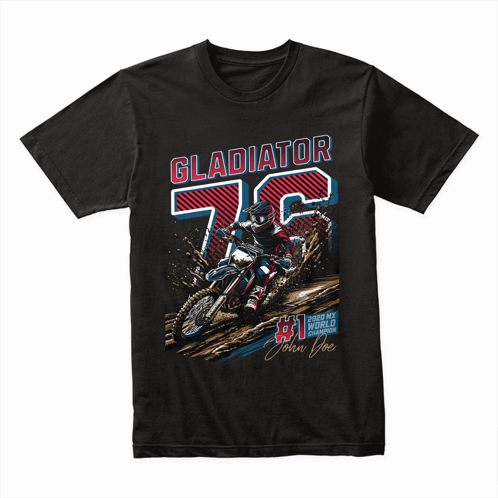 Gladiator 76 – MX World Champion Motocross T-Shirt