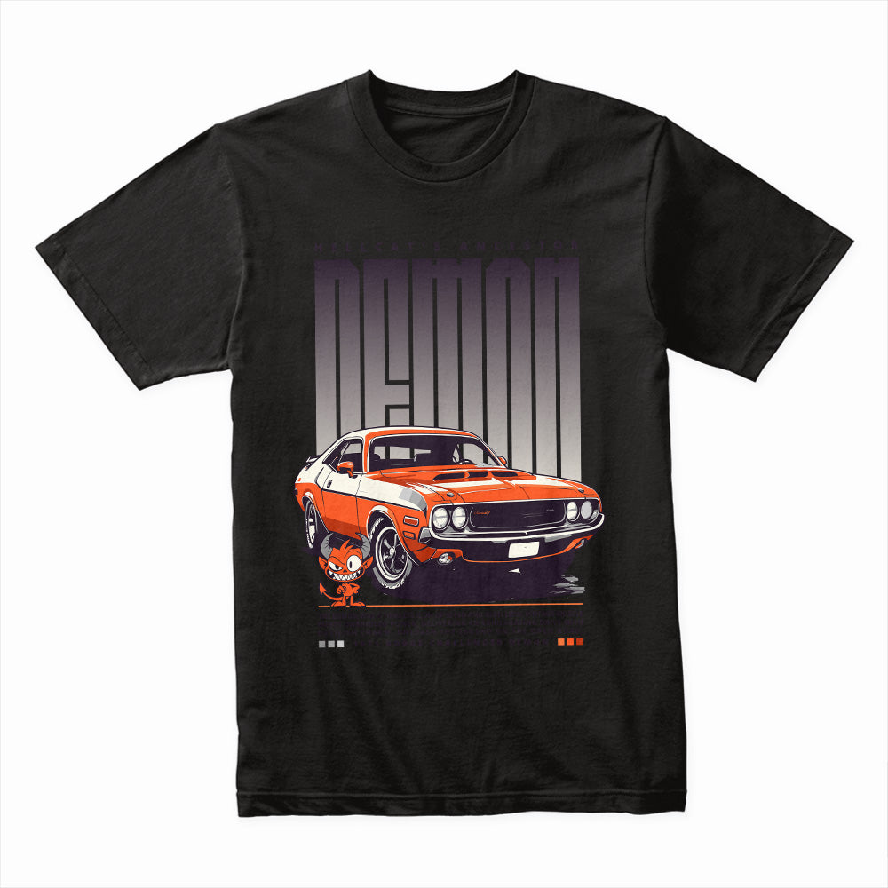 Hellcat’s Ancestor: Demon Muscle Car T-Shirt