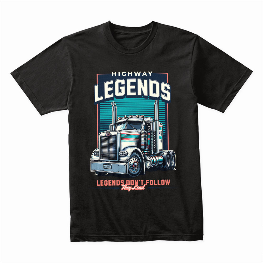 Highway Legends: Big Rig Leader Truck T-Shirt