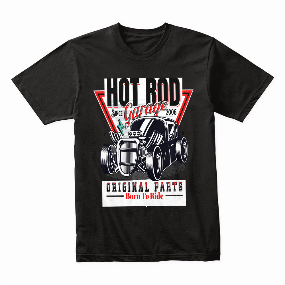 Hot Rod Garage: Born to Ride Classic Car T-Shirt