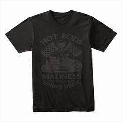 Hot Rods Madness: Dare to Drive Skull Racer T-Shirt