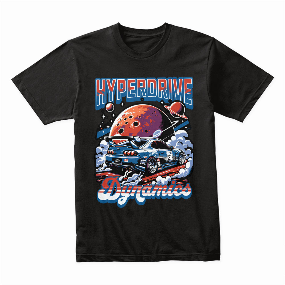 Hyperdrive Dynamics: Space Drift Racer T-Shirt