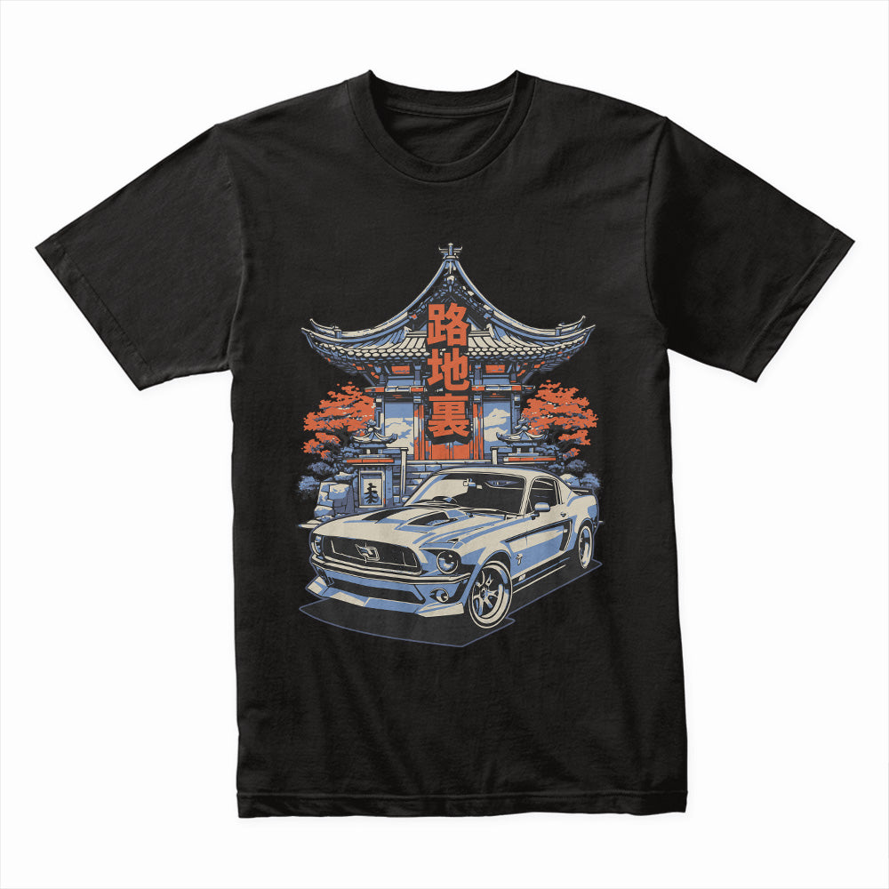Samurai Muscle: East Meets West Car Culture T-Shirt