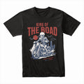 King of the Road – Biker Racer Skull T-Shirt