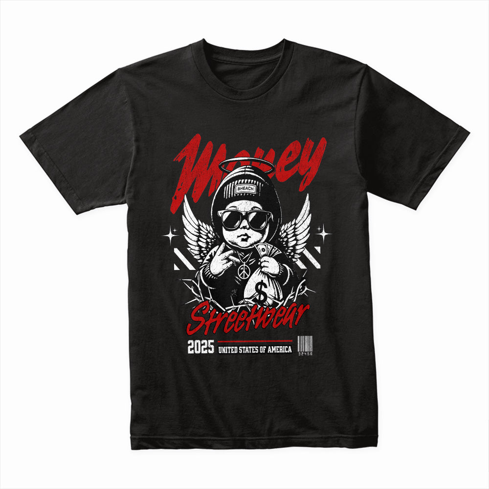 Money Streetwear Angel Graphic Shirt