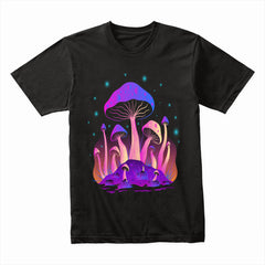 Glowing Purple Mushroom Forest Shirt